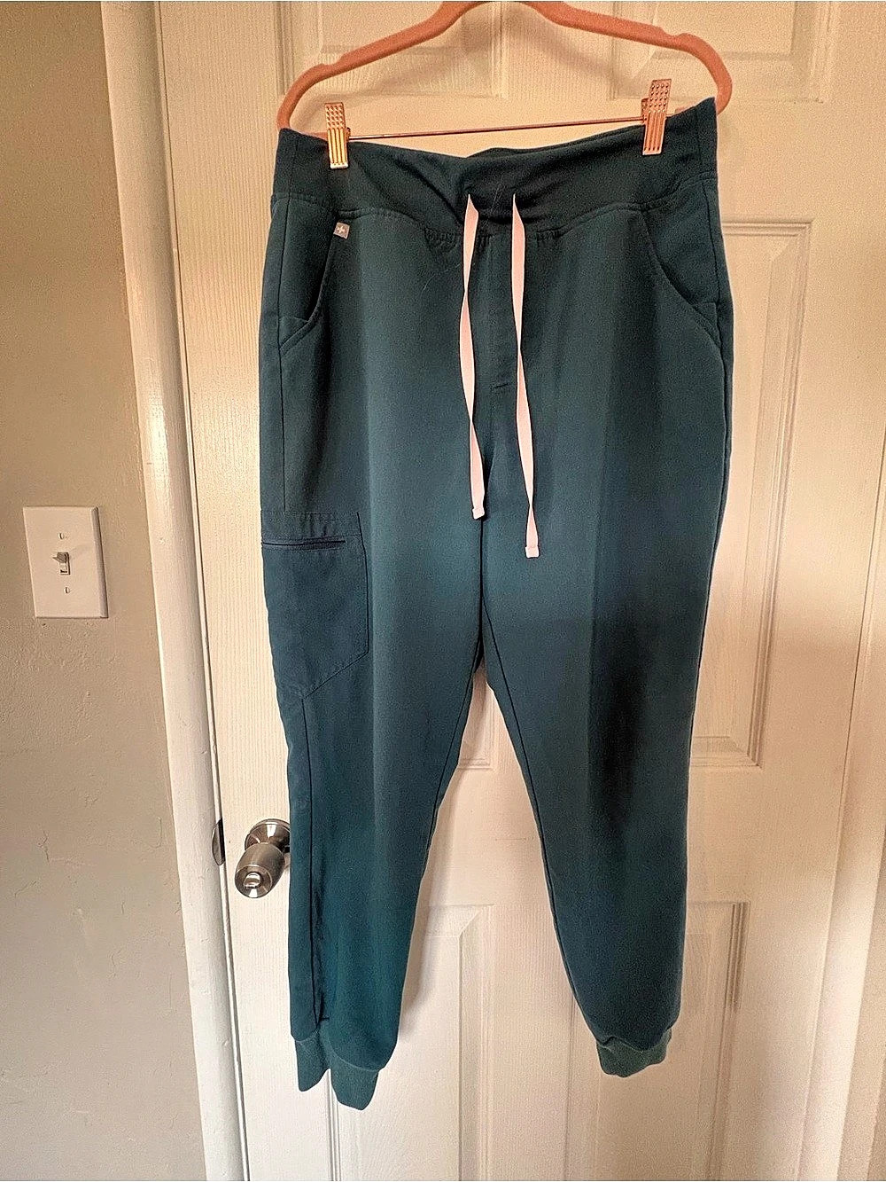 FIGS Zamora Jogger Pants in Carribean Blue Size Large